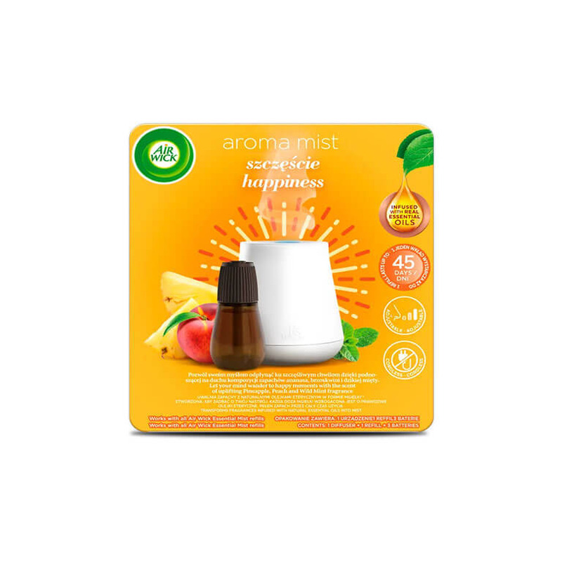 Õhuvärskendi komplekt AIR WICK Essential Mist komplekt Happiness 20 ML