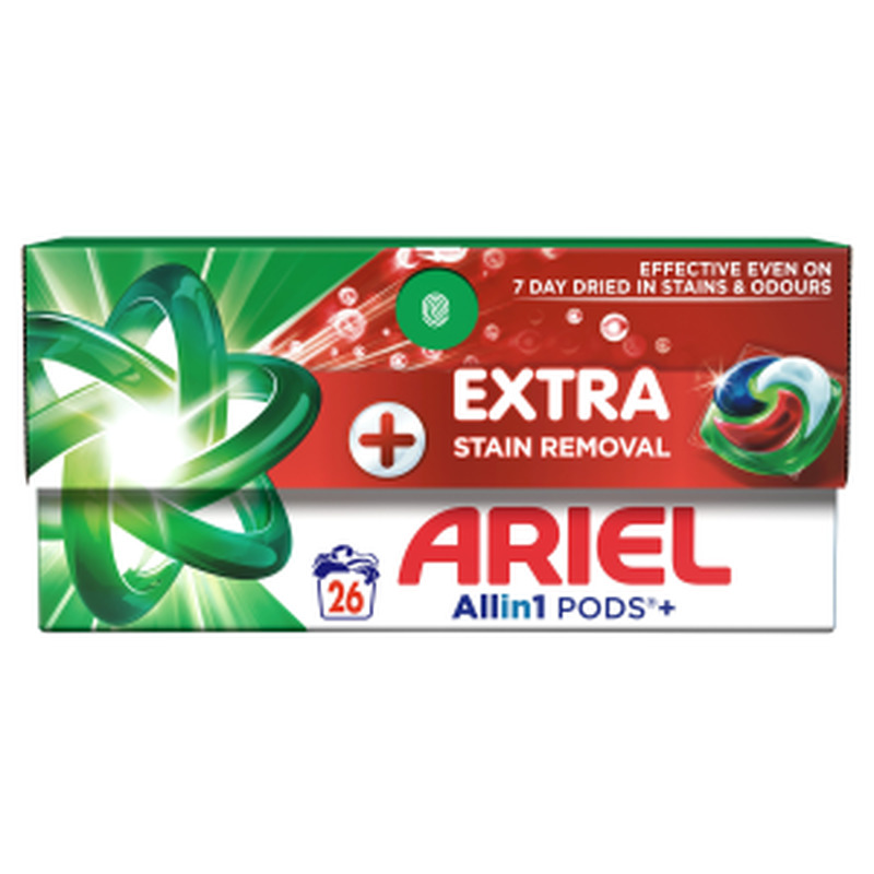 Geelkapslid Extra Clean, ARIEL, 26 tk