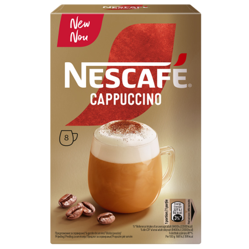 Kohv lahustuv Cappuccino Box Nescafe 8x13,5g