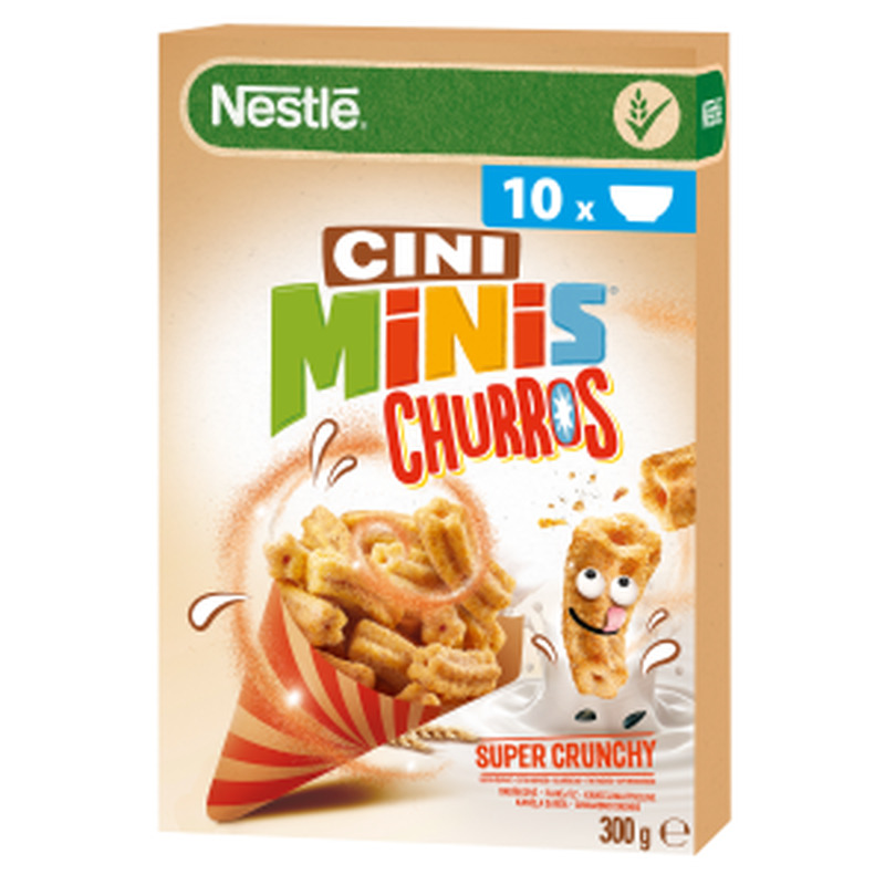 Hommikusöögihelbed Nestlé CiniMinis Churros, NESTLÉ, 300 g