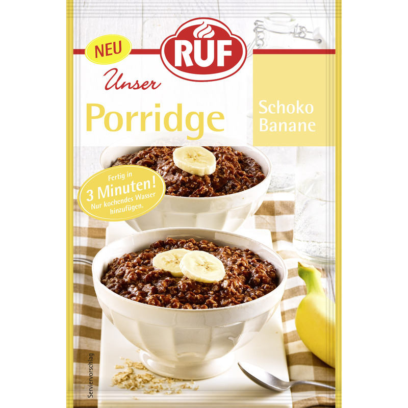 RUF Kiirpuder šokolaadi banaani 65g