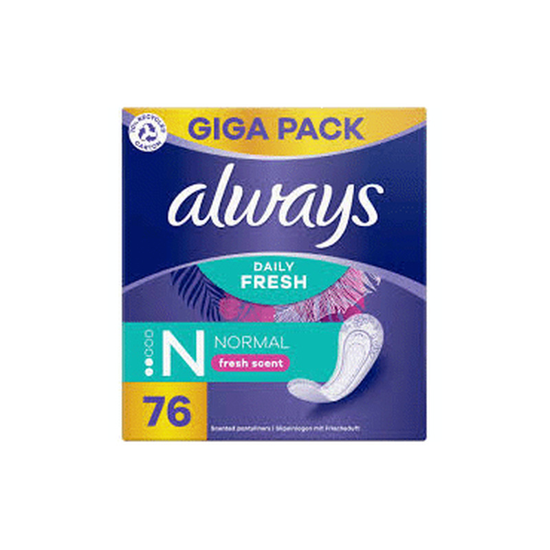Pesukaitsmed ALWAYS Normal Fresh 76tk