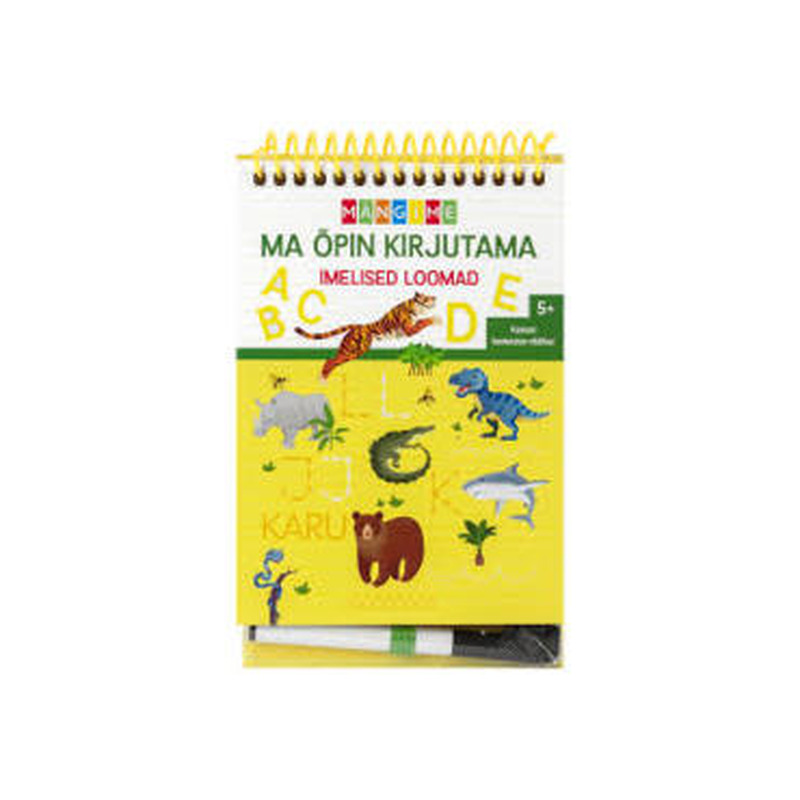 Raamat Ma õpin kirjutama. Imel.loomad 5+