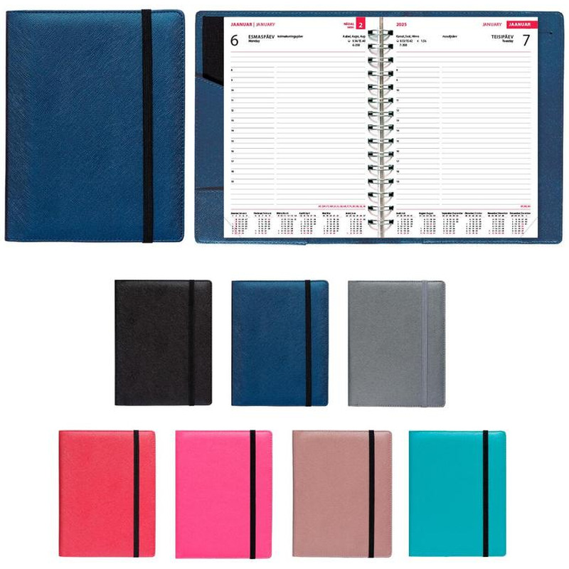 Boss Päev A5, spiraalköide, Shine kaaned, SULEMEES, 1 tk