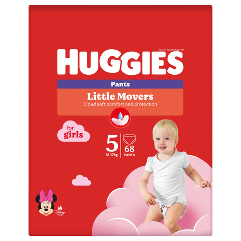 Huggies Püksmähkmed Pants 5 Box Girl 12-17Kg 68Tk