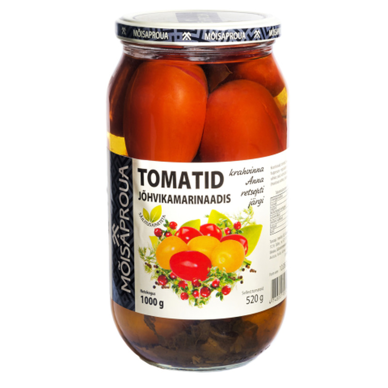 Tomatid jõhvikamarinaadis Mõisaproua 1000/520g