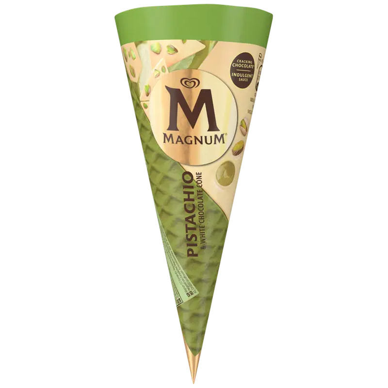 Magnum Pistaatsia Ja Valge Šokolaadi Koonusjäätis 82 g/115 ml