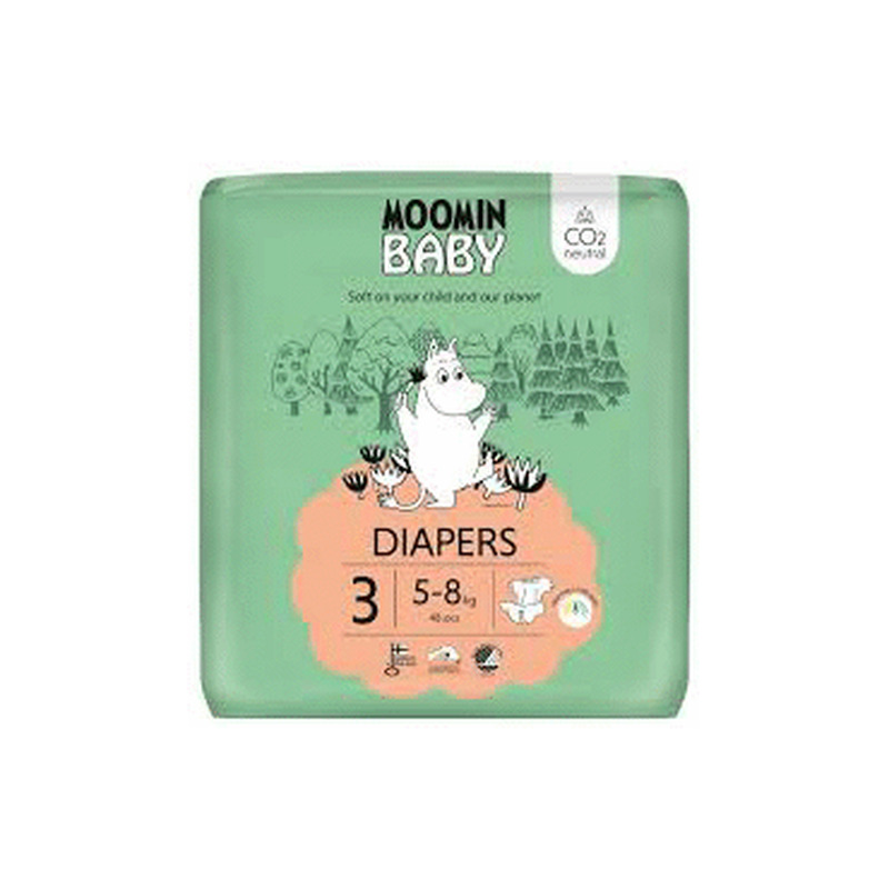 Mähkmed MOOMIN Baby Nr3 5-8kg 48tk
