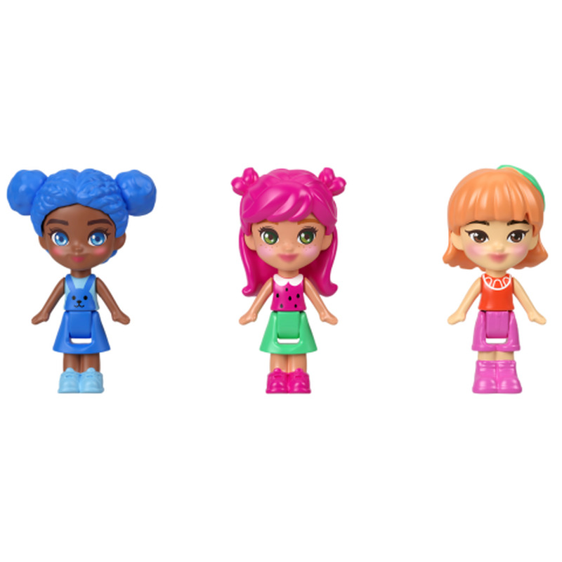 Nukukomplekt puuvilja Polly Pocket, värv ja kujundus võivad erineda SS26