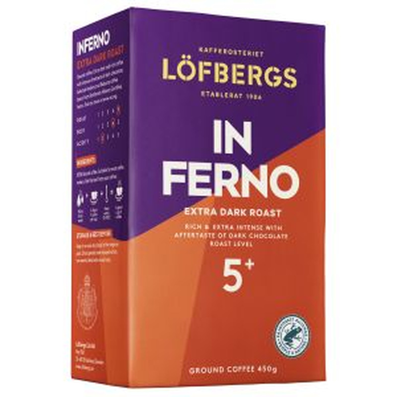 Jahvatatud kohv Inferno, LÖFBERGS, 450 g