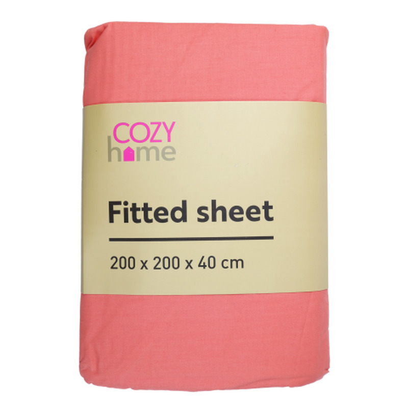 Kummiga lina Cozy Home 200x200x40cm virsik SS25