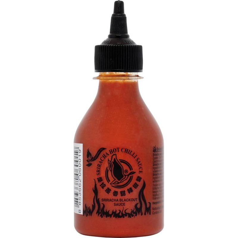 Sriracha 'Blackout' tšillikaste, FLYING GOOSE, 200 ml