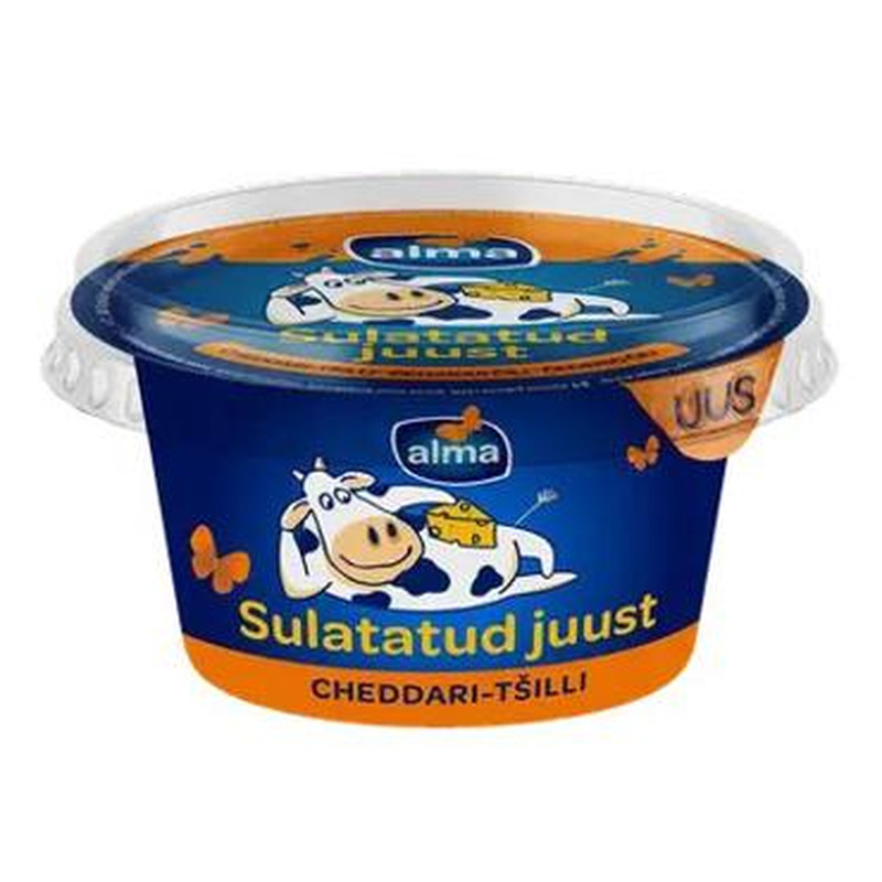Sulatatud juust ALMA Cheddari-tšilli200g
