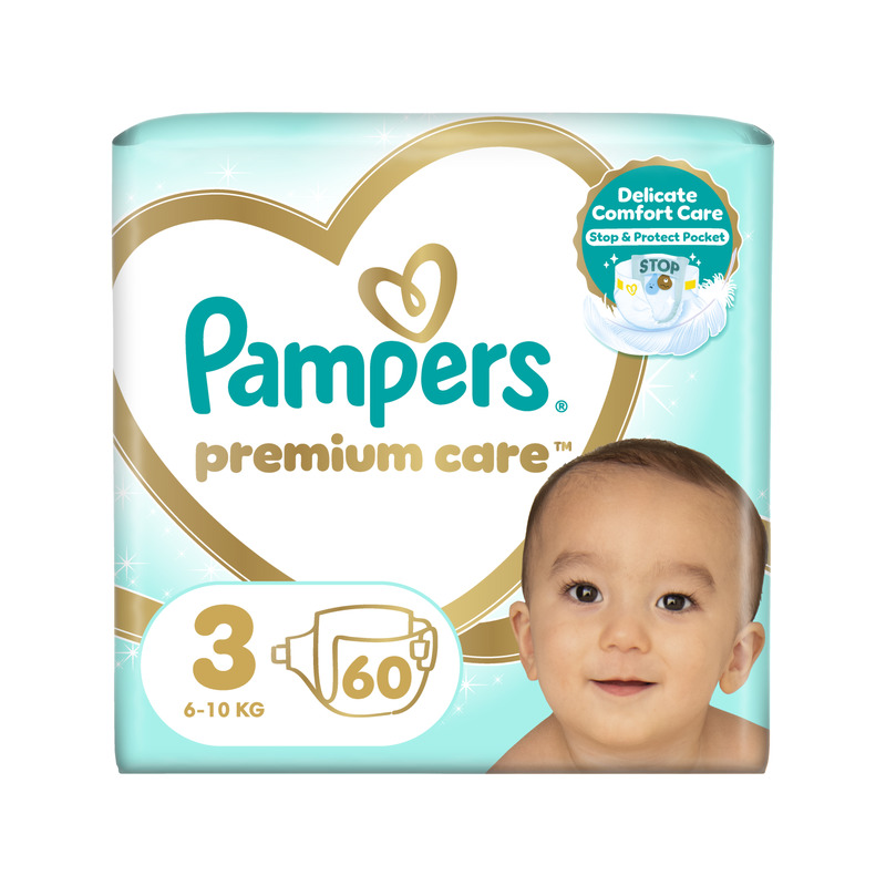 KAST 3 tk! Pampers Premium Care Mähkmed, Suurus 3 (Midi), 6–10 Kg, 60 Mähet