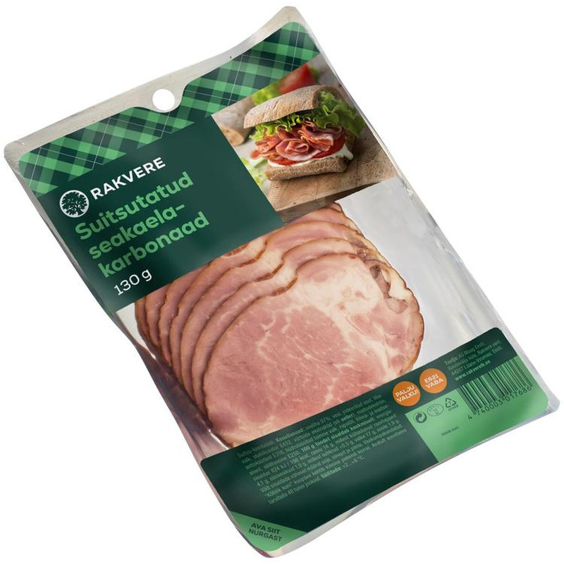 Rakvere Suitsutatud Seakaelakarbonaad 130 G