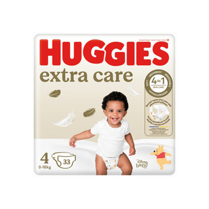Mähkmed HUGGIES Extra Care 4 8-16kg 33tk