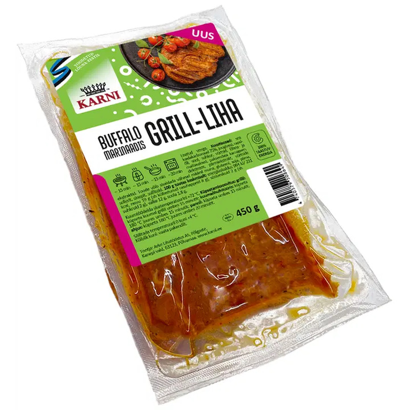 Karni Buffalo marinaadis grill-liha, 450 g