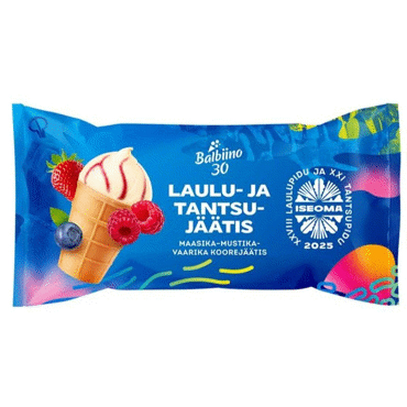 Laulu-ja tantsujäätis marja.BALBIINO 65g
