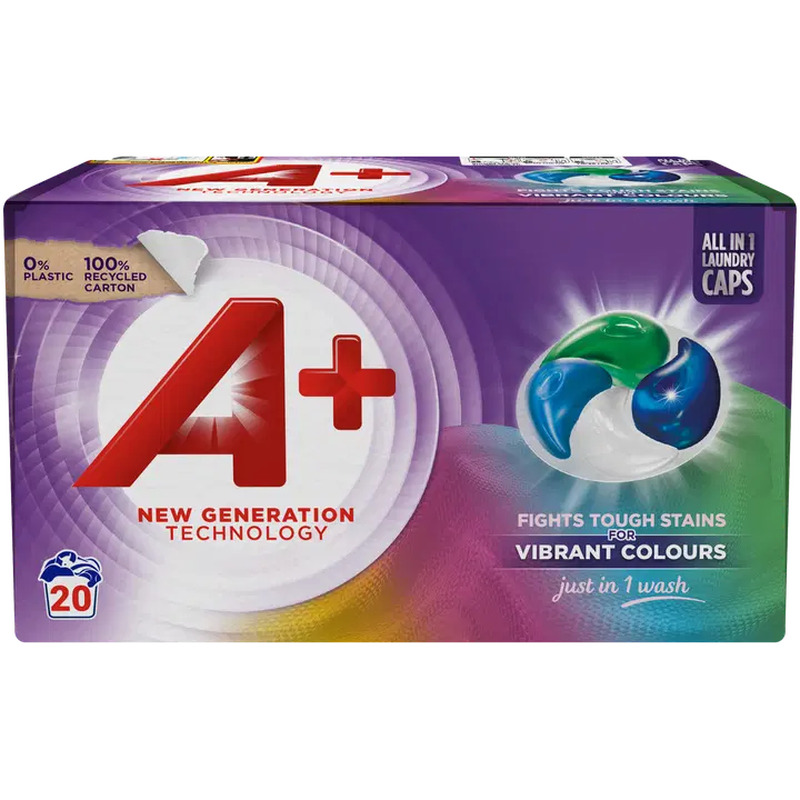 Pesukapslid A+ Color Active4 20tk
