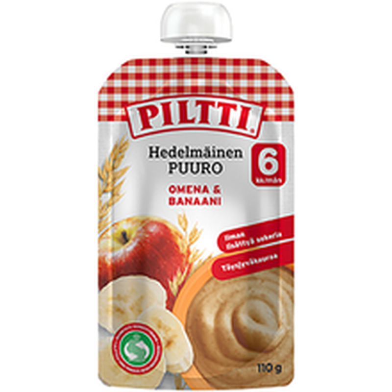 Piltti õuna-banaani puder 110g, alates 6-elukuust
