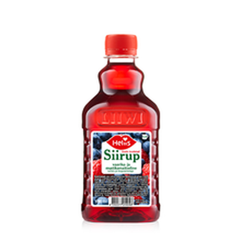 Heliis vaarika-mustika siirup 500ml