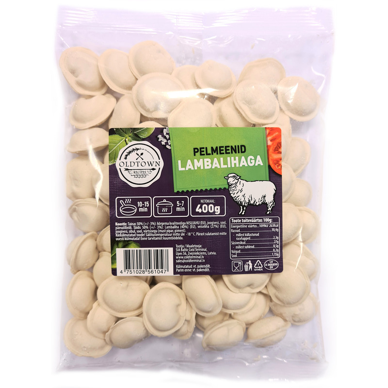 OLDTOWN Pelmeenid lambalihaga 400g(külmut.)