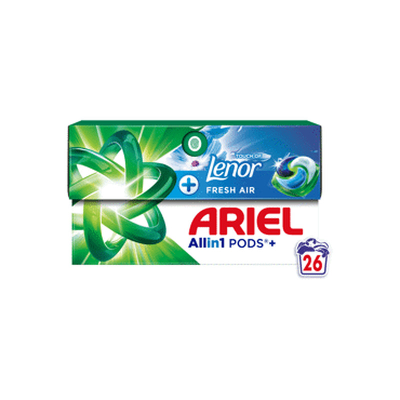 Pesukapslid ARIEL Fresh Air Lenor 26pk