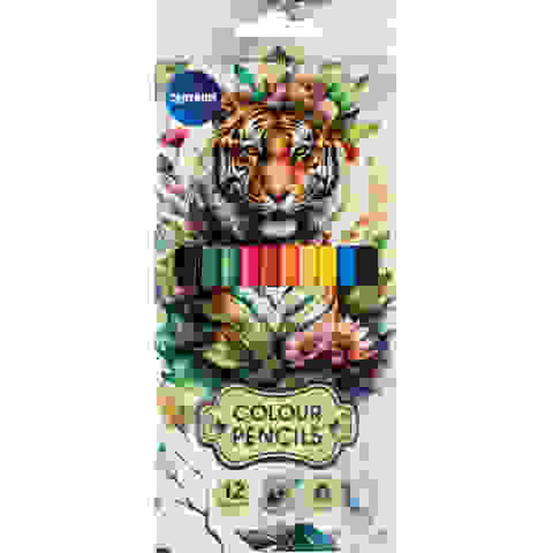 Värvilised pliiatsid Centrum Tiger 12tk