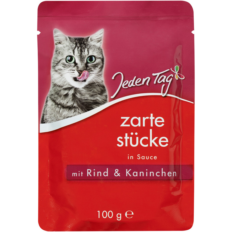 JEDEN TAG Kiisueine kastmes veise ja küülikuga 100g