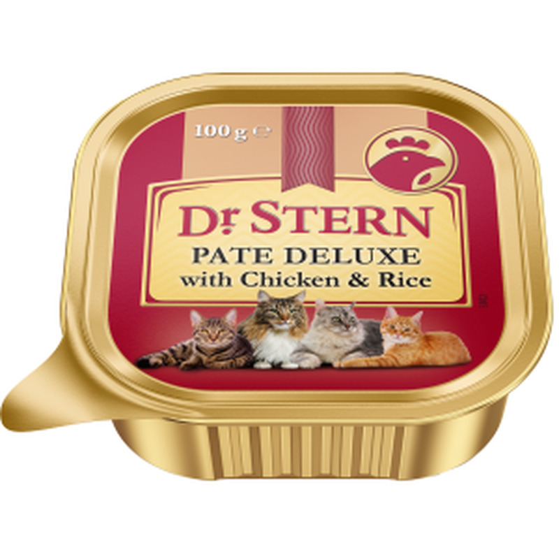 Dr.Stern pasteet kassile kana ja riisiga 100g alu cup