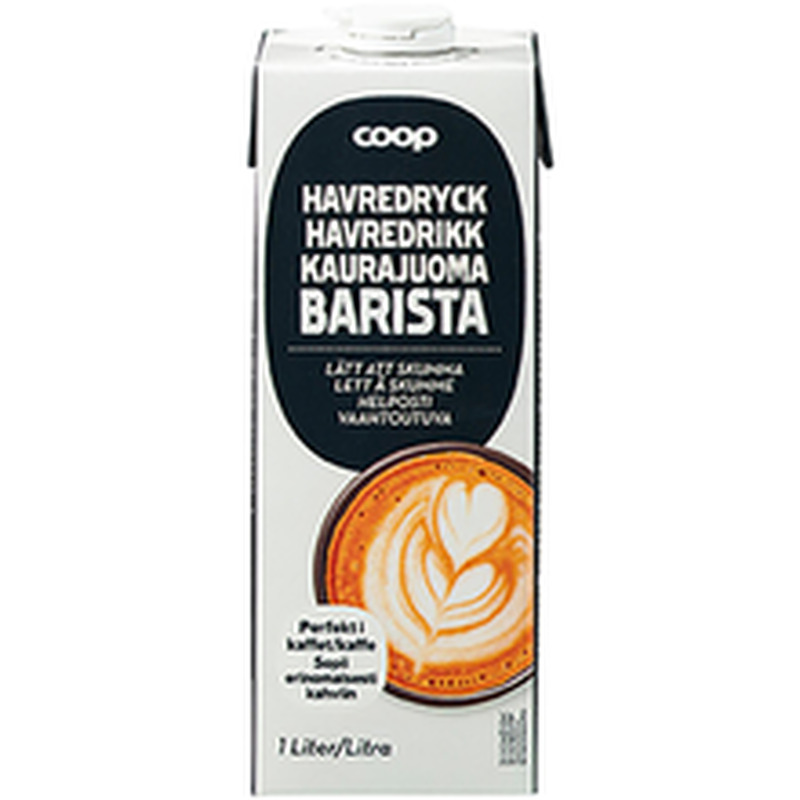 Coop Barista kaerajook kohvile UHT 1L