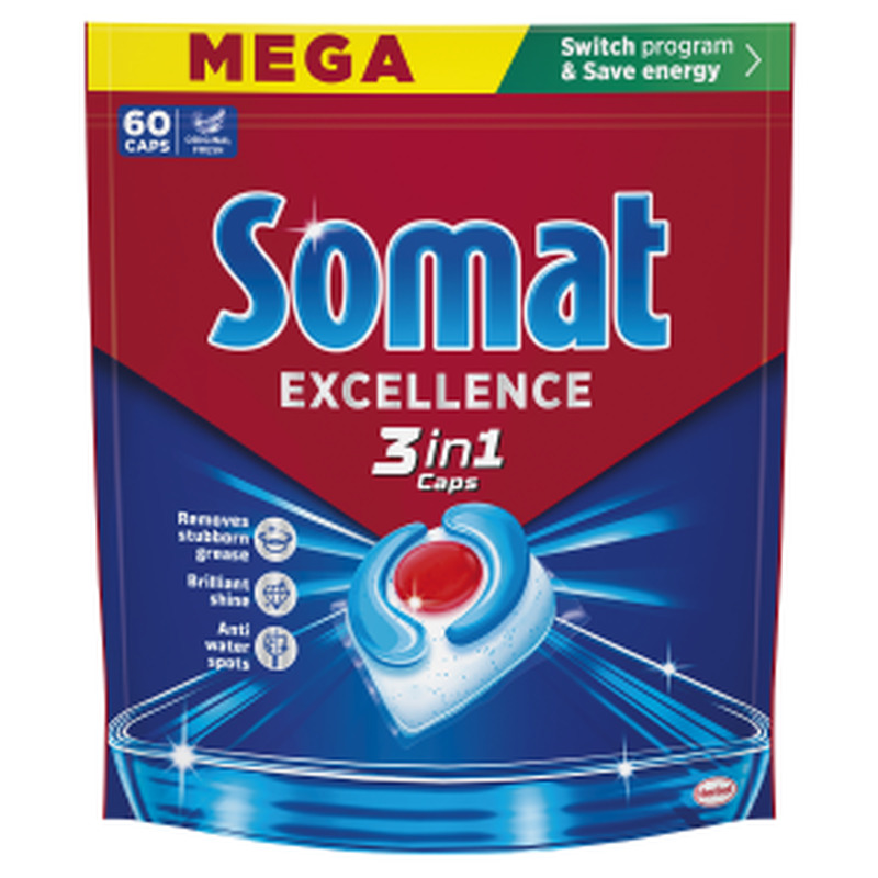 Somat nõudep/kapslid 3in1 60tk