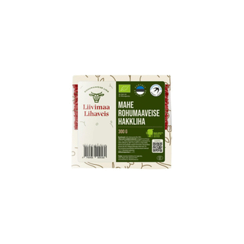 Mahe rohumaaveise hakkliha LIIVIMAA,300g