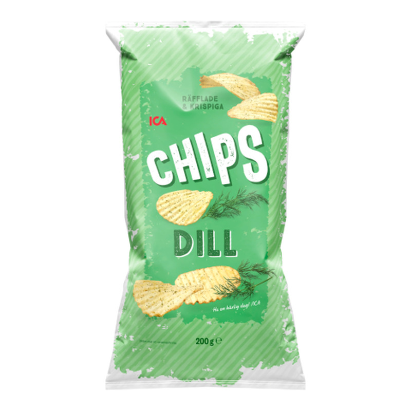 Kartulikrõpsud tillimaitselised ICA 200g
