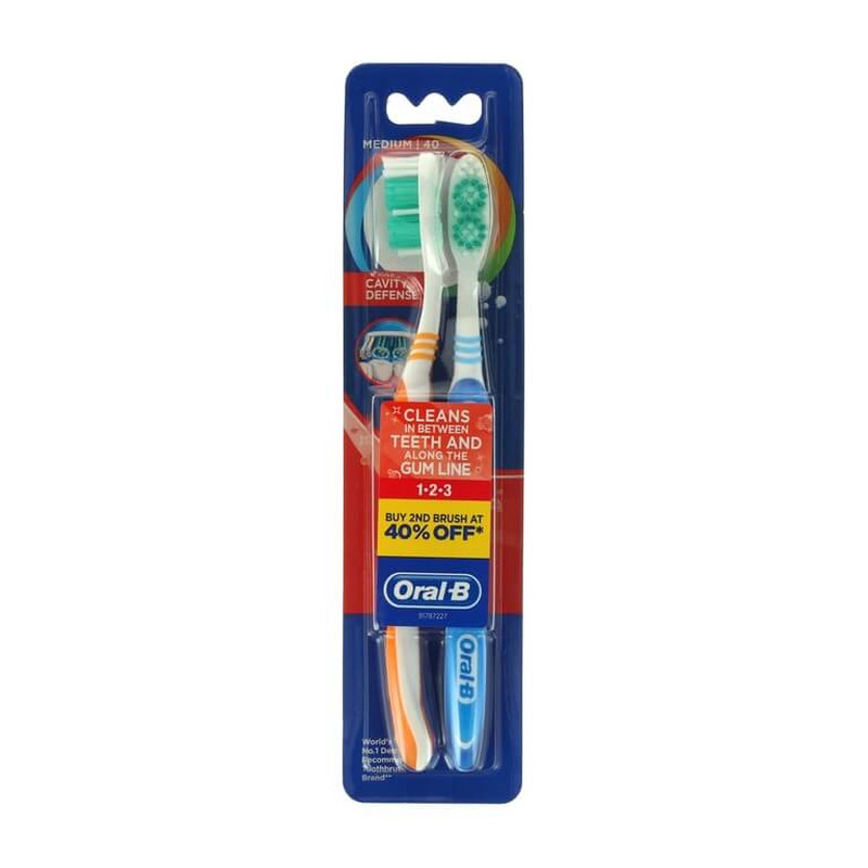 Hambahari Oral-B Cavity Defence Medium, 2tk
