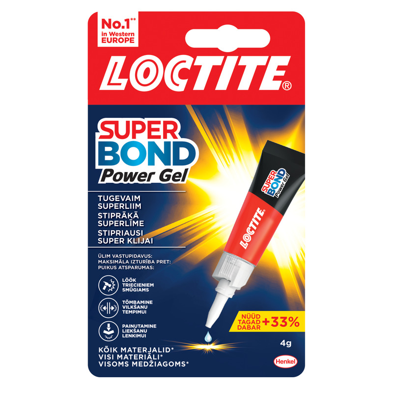 KAST 12 tk! Super Bond Power Gel 4g