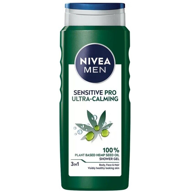 Dušigeel Sensitive Pro Ultra Calming, meestele, NIVEA, 500 ml