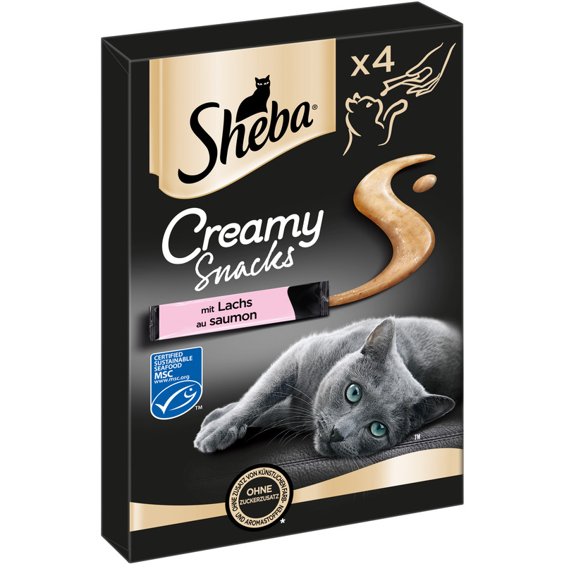Creamy kreemjas suupiste lõhega 4x12g, SHEBA, 48g