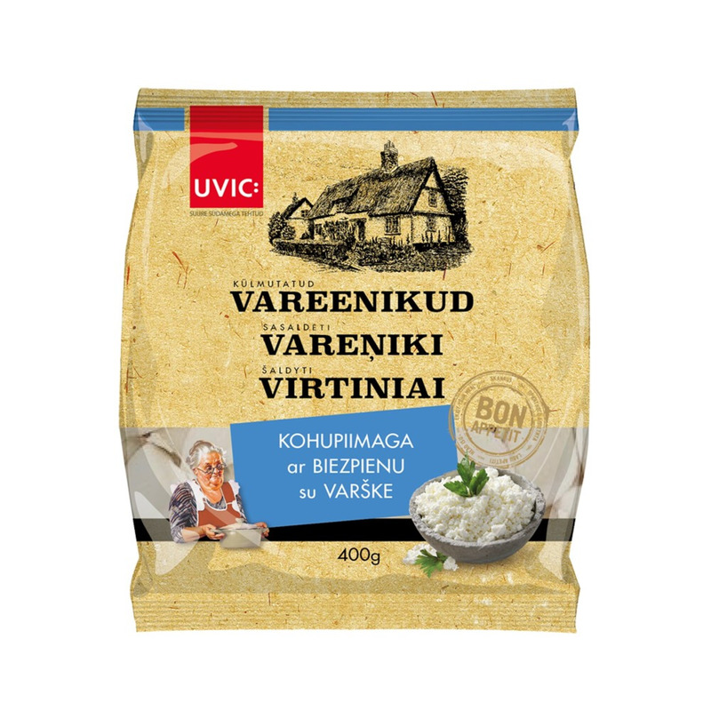 UVIC Vareenikud kohupiimaga 400g (külmut.)