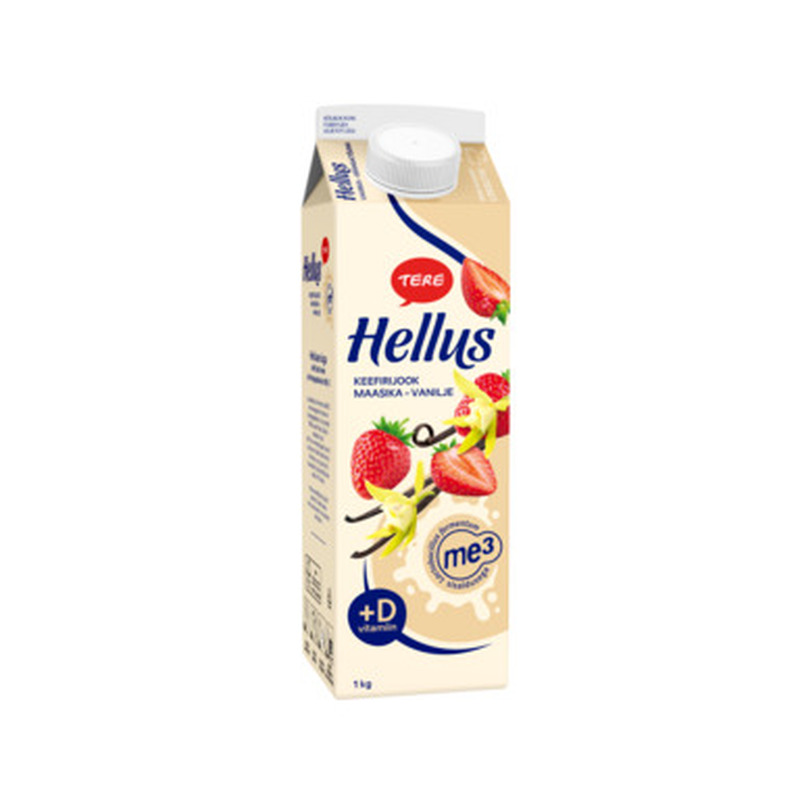TERE Hellus keefirijook maasika-vanilje 1kg (pure)