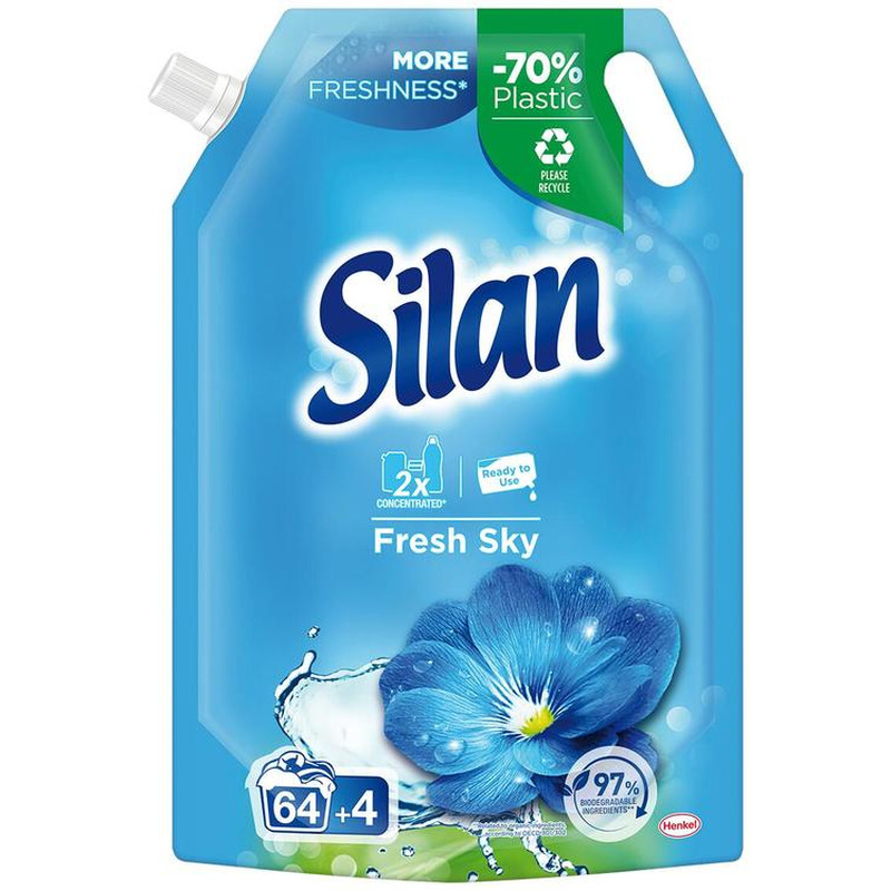 Pesuloputusvahend Fresh Sky 68pk, SILAN, 748 ml