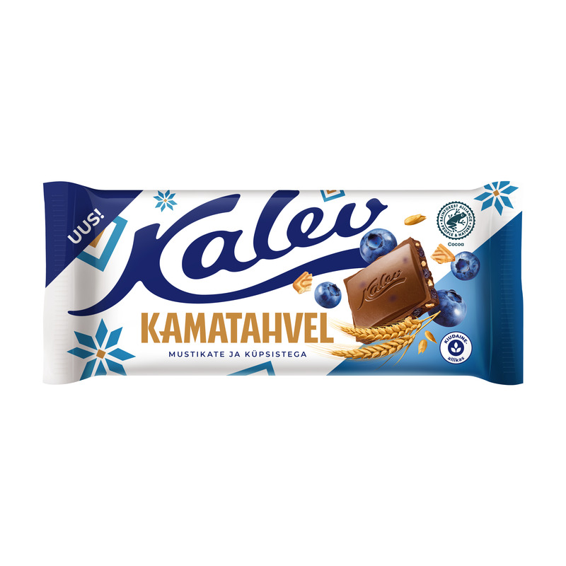 Kalev kamatahvel mustikate ja küpsistega 100g