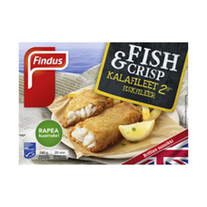 Findus Fish & Crisp kalafileed 240G