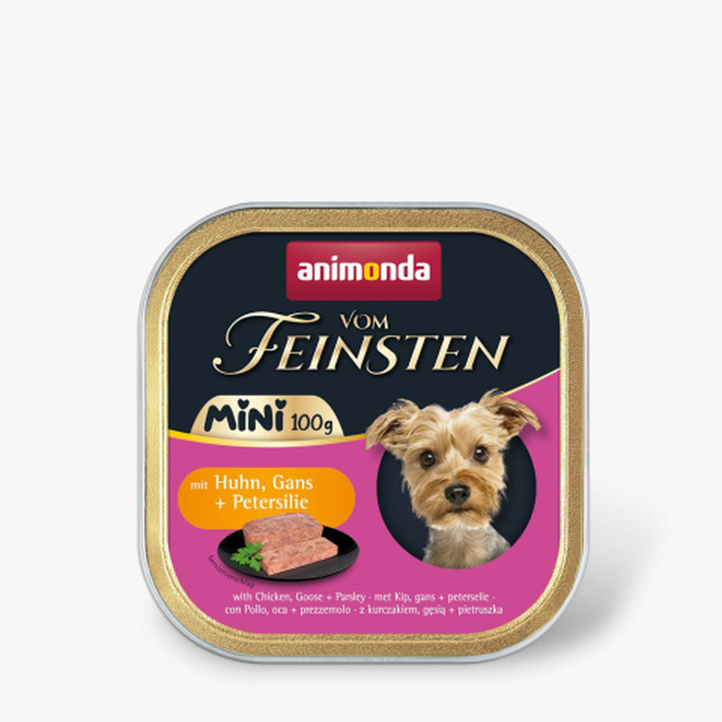 Koerakonservid kana, hani, petersell Animonda Vom Feinsten Mini Adult 100g