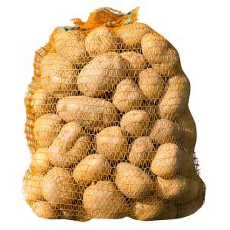 Kartul kollane pestud 5kg võrkkotis