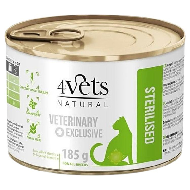 4Vets looduslik veterinaartoit, konserv maksa probleemidega koertele 185 g