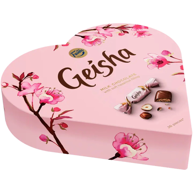 Fazer Geisha südamekujuline kommikarp 190g