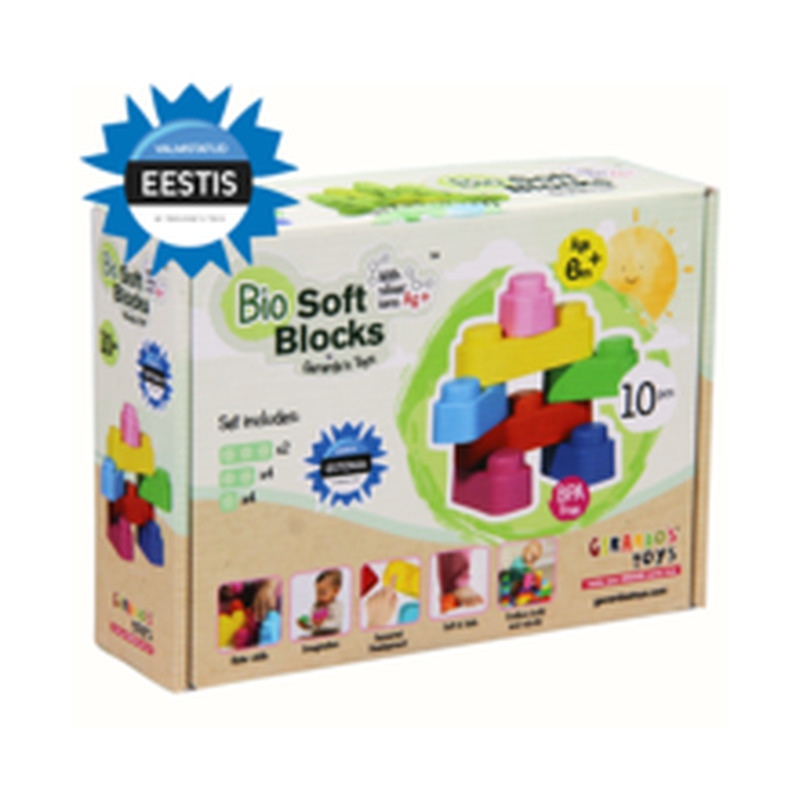 Gerardo's Toys Pehmete klotside komplekt 10 tk