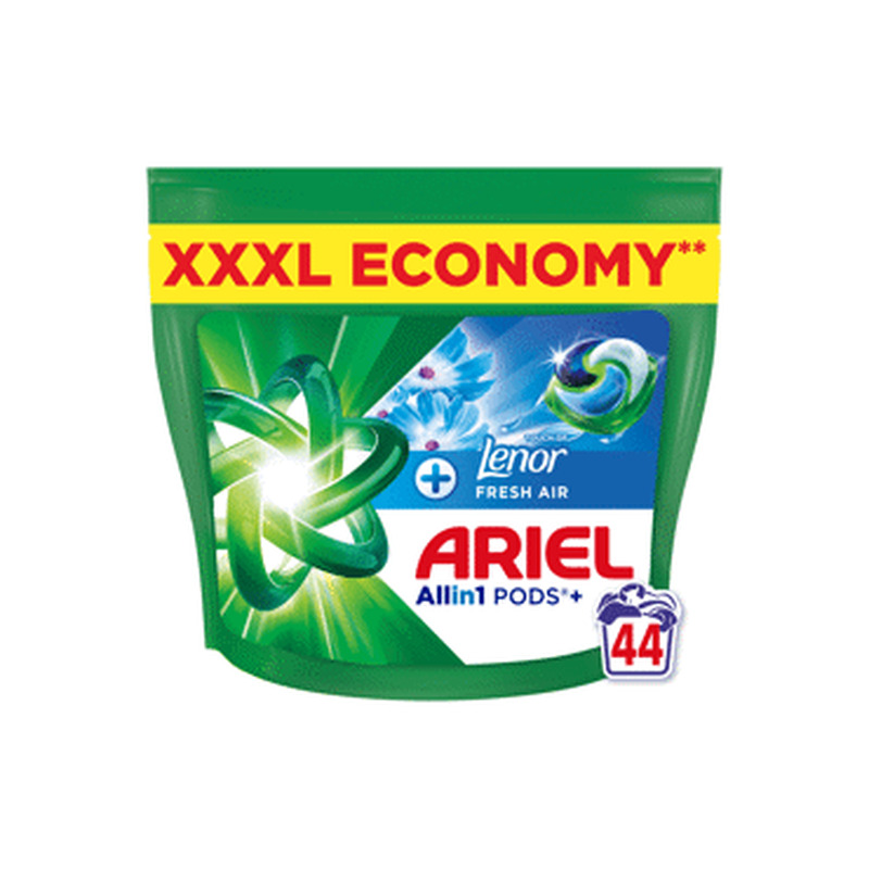 Pesukapslid ARIEL Fresh Air Lenor 44pk