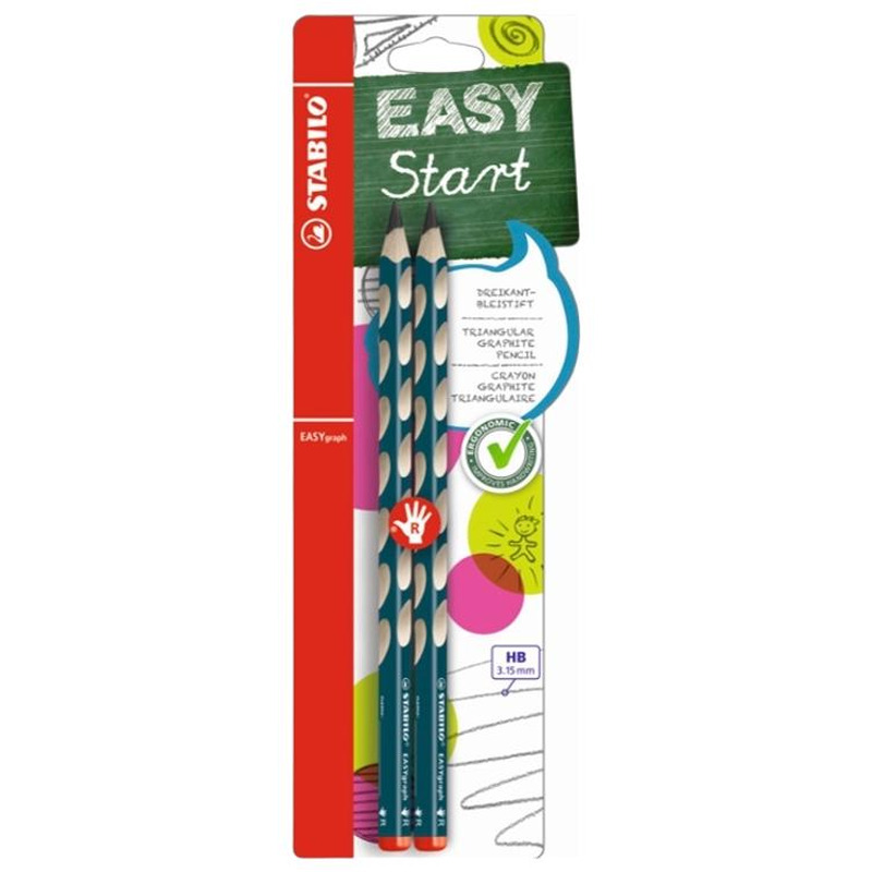 Harilik pliiats Easy Graph, STABILO, 2 tk